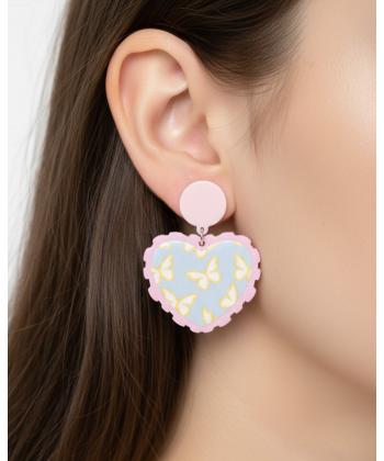 گوشواره زنانه قلم فلزي مدل earringplexi04