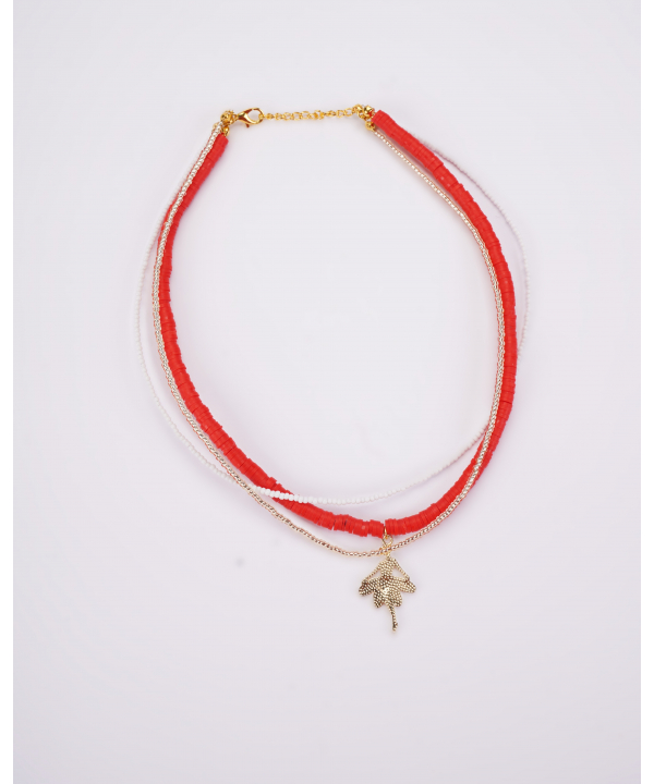 گردنبند زنانه قلم فلزي مدل necklace3L01