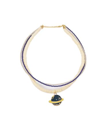 گردنبند زنانه قلم فلزي مدل necklace3L04