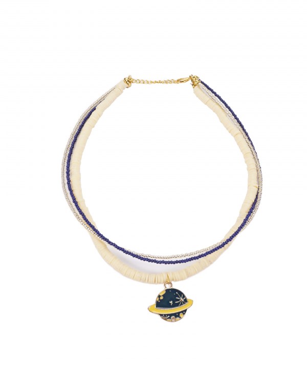 گردنبند زنانه قلم فلزي مدل necklace3L04