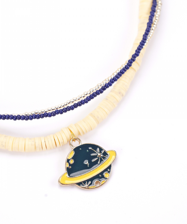 گردنبند زنانه قلم فلزي مدل necklace3L04