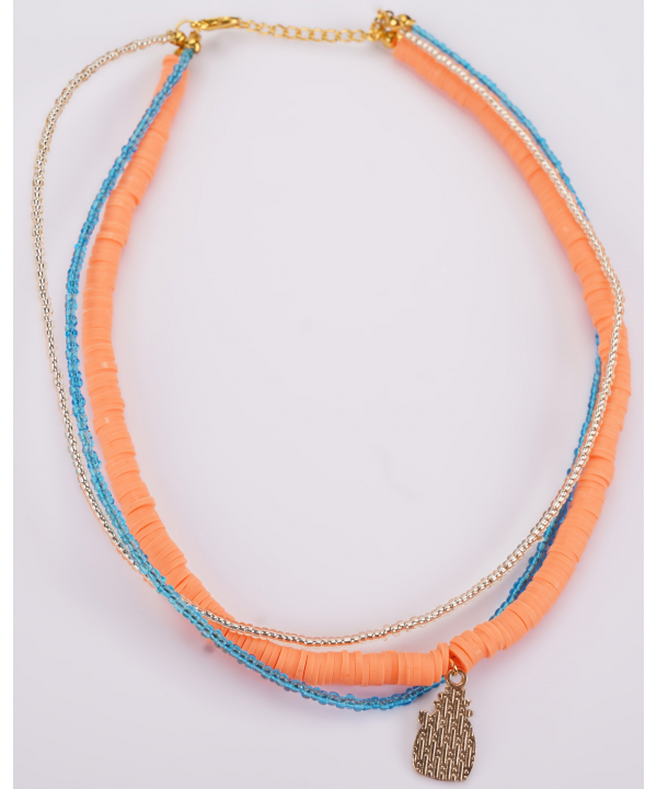 گردنبند زنانه قلم فلزي مدل necklace3L07