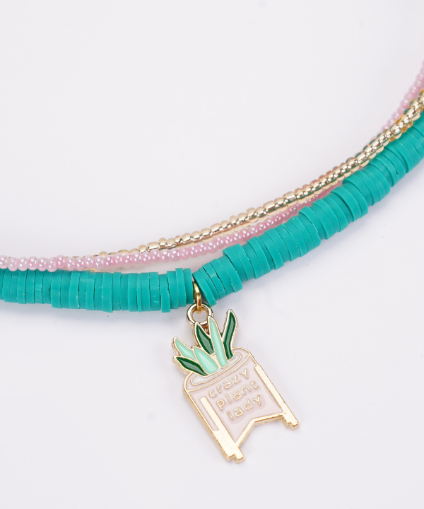 گردنبند زنانه قلم فلزي مدل necklace3L15
