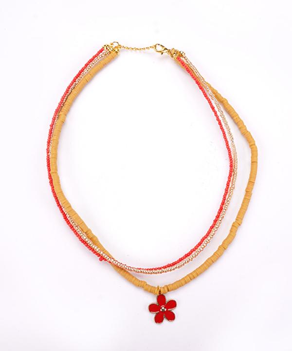گردنبند زنانه قلم فلزي مدل necklace3L17