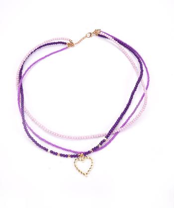 گردنبند زنانه قلم فلزي مدل necklace3L09