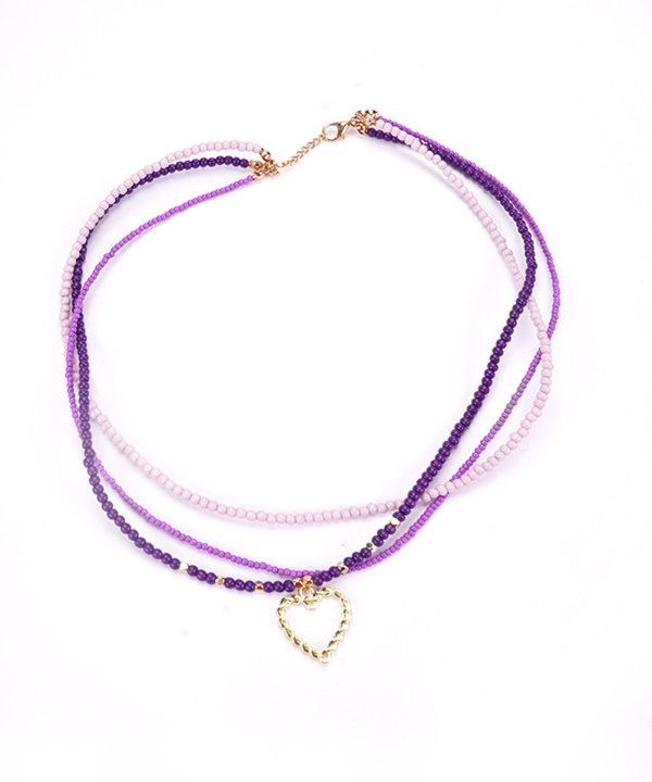گردنبند زنانه قلم فلزي مدل necklace3L09