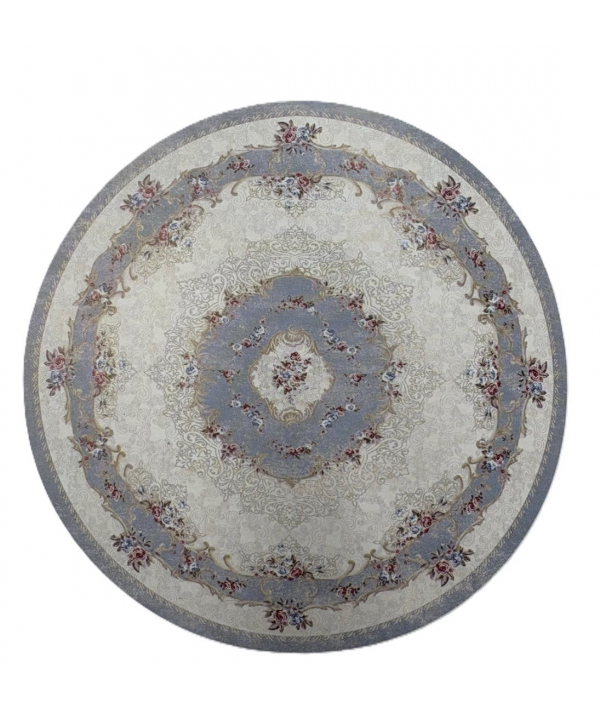 فرش دایره ماشینی بریلنت مدل HJD11724 ابعاد 190x190 سانتی متر
