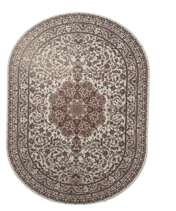 فرش ماشینی بیضی بریلنت مدل HJE11750 ابعاد 230x150 سانتی متر
