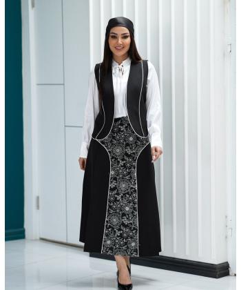 شوميز، جليقه و دامن زنانه السانا مدل 2531