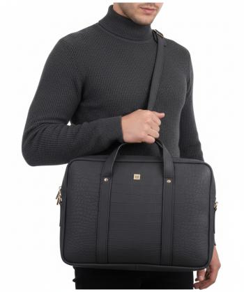 کیف اداری مردانه چرم طبیعی منطMANTEکد A122