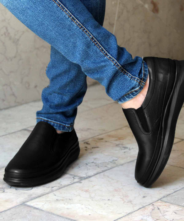 کفش چرم مردانه شهر چرم Leather City مدل mt66