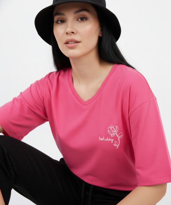 تيشرت زنانه هاليدي مدل D31604