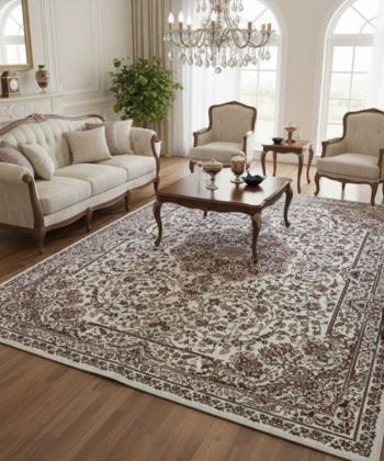 فرش ماشینی مستطیل بریلنت مدل HJ11777 ابعاد 300x190 سانتی متر