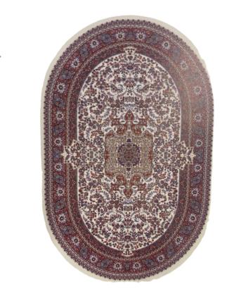 فرش ماشینی بیضی بریلنت مدل HJE11746 ابعاد 300x190 سانتی متر