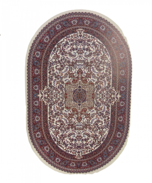 فرش ماشینی بیضی بریلنت مدل HJE11746 ابعاد 300x190 سانتی متر