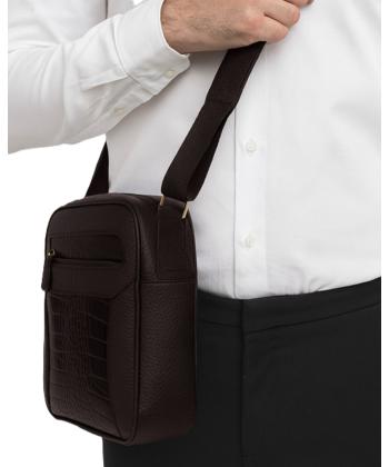 کیف کراس بادی چرم طبیعی نوین چرم Novin Leather مدل رونالد