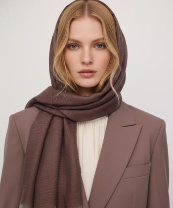 شال ابریشم زنانه نوولاشال Novella Shawl کد 55223