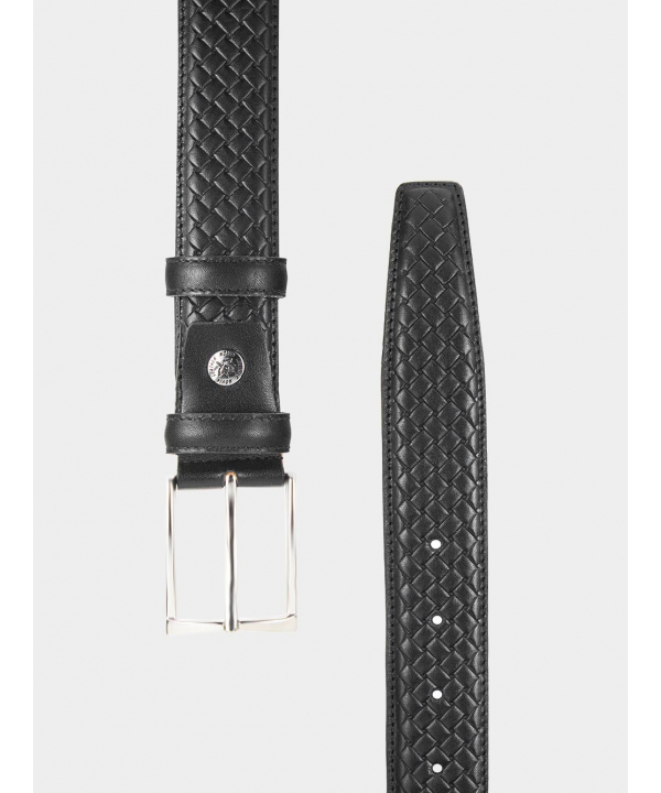کمربند چرم طبیعی مردانه نوین چرم Novin Leather مدل BT0739