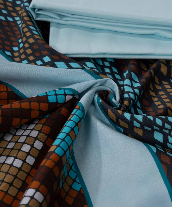 سرویس کاور لحاف دو نفره آلتین باشاک AltinBasak مدل Zigzag