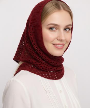 دستمال سر گره اي زنانه تارتن مدل 11041226