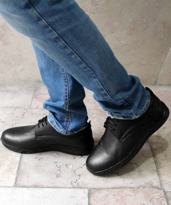 کفش چرم مردانه شهر چرم Leather City مدل ir01026