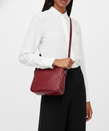 کیف دوشی زنانه چرم طبیعی نوین چرم Novin Leather مدل خاتون