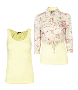 تاپ و شومیز نیم تنه زنانه ورو مدا Vero Moda مدل Aromatize