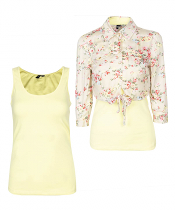 تاپ و شومیز نیم تنه زنانه ورو مدا Vero Moda مدل Aromatize