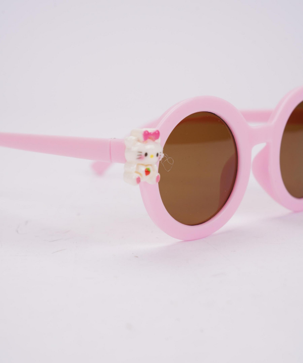 ست عینک و گیره مو دخترانه مندوست طرح هلوکیتی