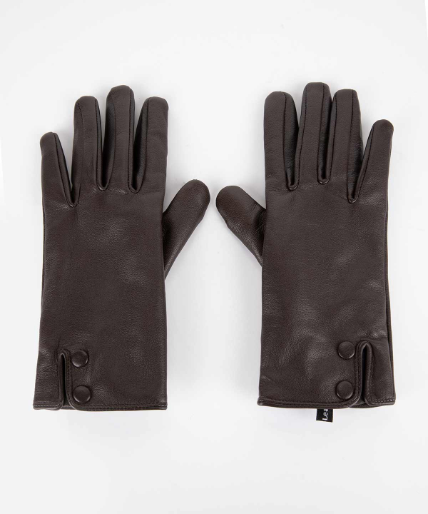 دستکش چرم طبیعی زنانه چرم مشهد مدل R0149-001