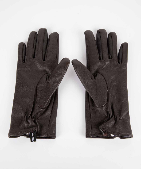 دستکش چرم طبیعی زنانه چرم مشهد مدل R0149-001