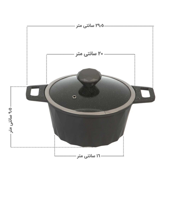قابلمه 20 تکنو ظرف مدل دایموند