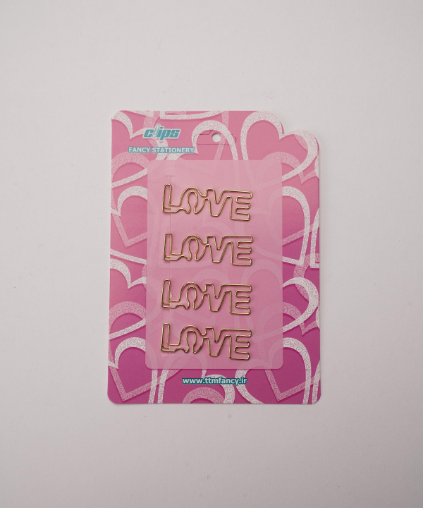 گيره love كليپس بسته چهار عددي 9348