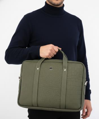 کیف اداری  مردانه چرم طبیعی منطMANTEکد A133