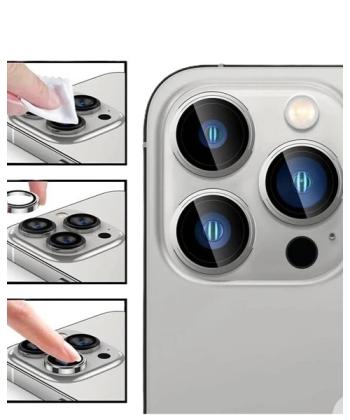 محافظ لنز رينگي 360 شابلون دار AR AF مدل Apple iPhone 13 / iPhone 13 Mini / iPhone 12 Pro Max