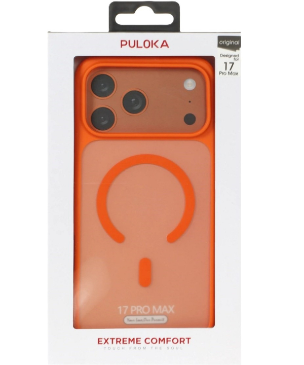 قاب اورجينال Puloka مات Tactile دور لنز فلزي MagSafe مدل Apple iPhone 17 Pro Max