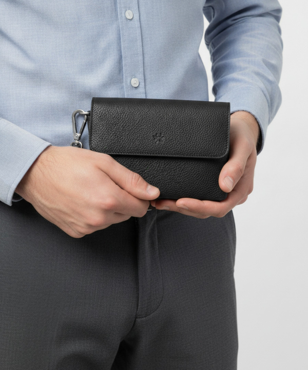 کیف پاسپورتی چرم طبیعی نوین چرم Novin Leather مدل هلما