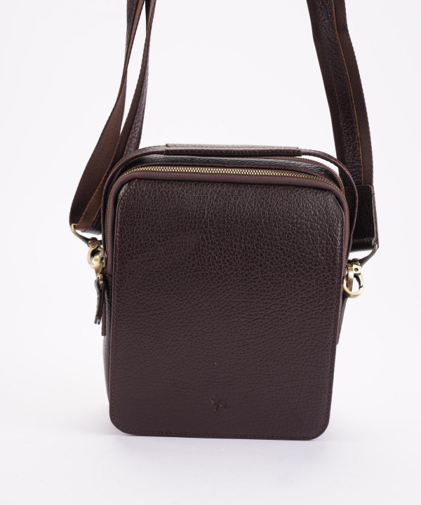 کیف کراس بادی چرم طبیعی نوین چرم Novin Leather مدل فاران