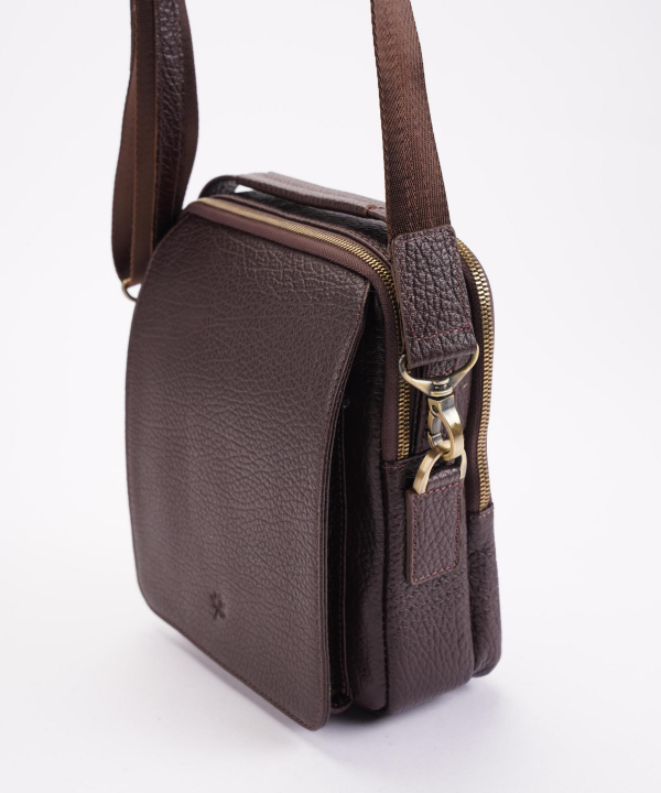 کیف کراس بادی چرم طبیعی نوین چرم Novin Leather مدل فاران