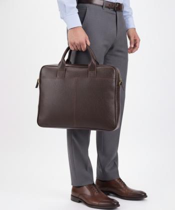 کیف اداری چرم طبیعی نوین چرم Novin Leather مدل آلبرو