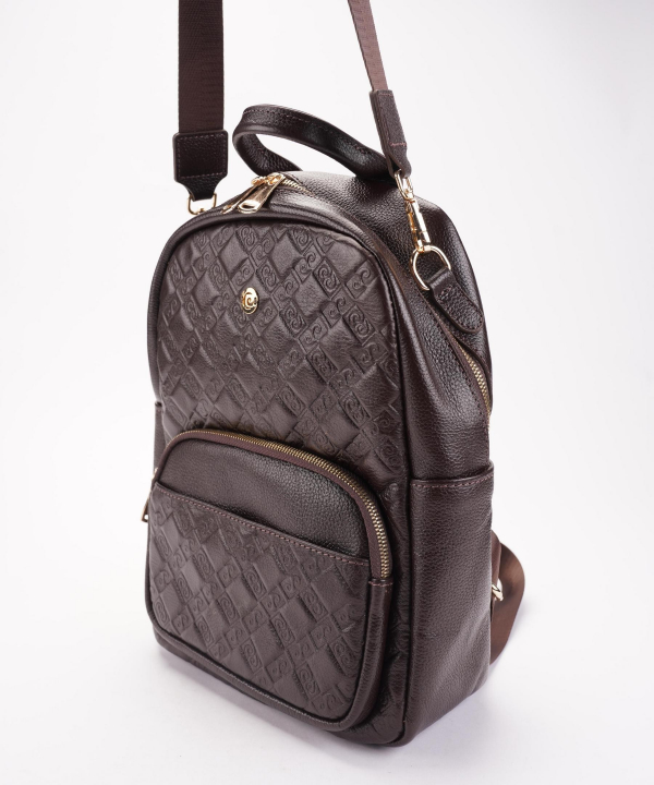 کوله پشتی زنانه پیرکاردین مدل BACKPACK-2612-BROWN
