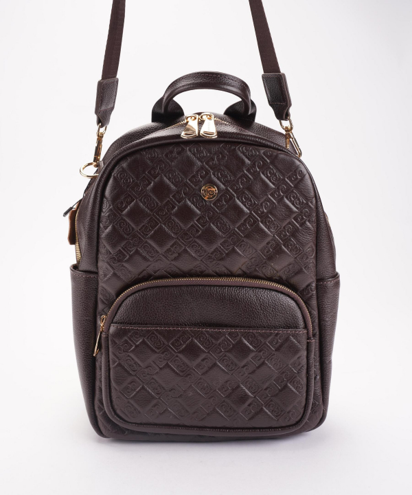 کوله پشتی زنانه پیرکاردین مدل BACKPACK-2612-BROWN