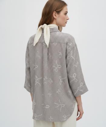 شوميز زنانه ساتين مدل W2141