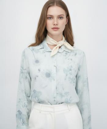 شوميز زنانه ساتين مدل W2140