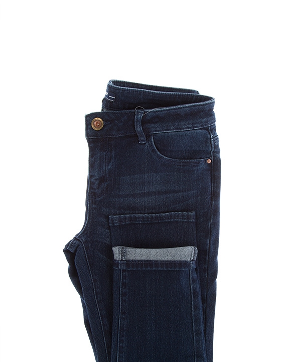 شلوار زنانه جین جذب سرمه ای جین وست Jeanswest