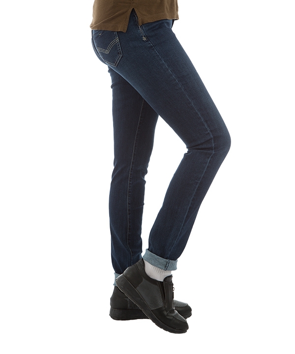  شلوار زنانه جین جذب سرمه ای جین وست Jeanswest