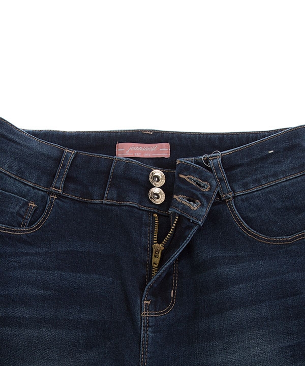 شلوار زنانه جین جذب آبی تیره جین وست Jeanswest
