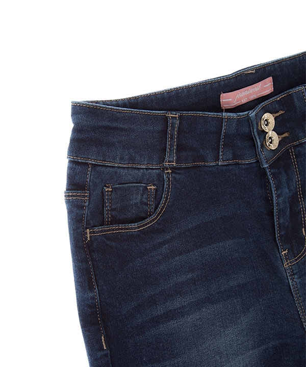 شلوار زنانه جین جذب آبی تیره جین وست Jeanswest