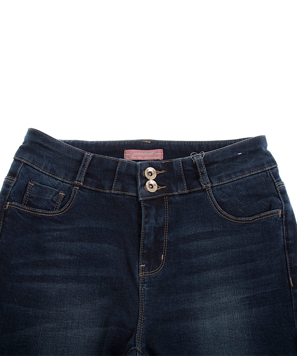 شلوار زنانه جین جذب آبی تیره جین وست Jeanswest