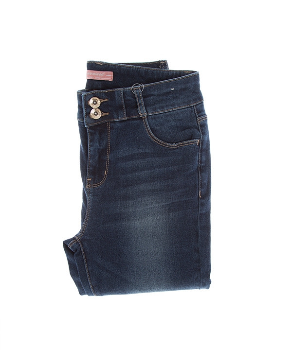 شلوار زنانه جین جذب آبی تیره جین وست Jeanswest